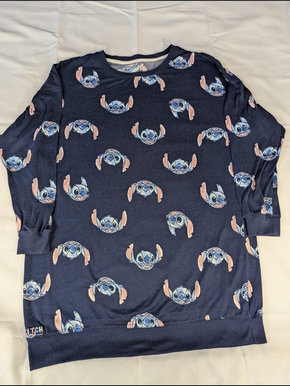 Disney Stitch Navy Allover Sweater